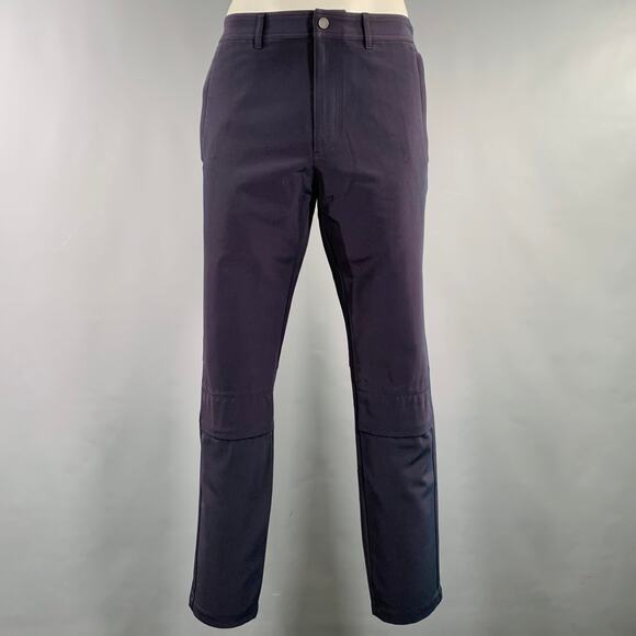 LOUIS VUITTON SS19 Size 34 Navy Blue Polyester Utility Casual Pants - Picture 1 of 8